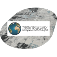 Турецкий ковер Amatis 36506 Серый-голубой овал